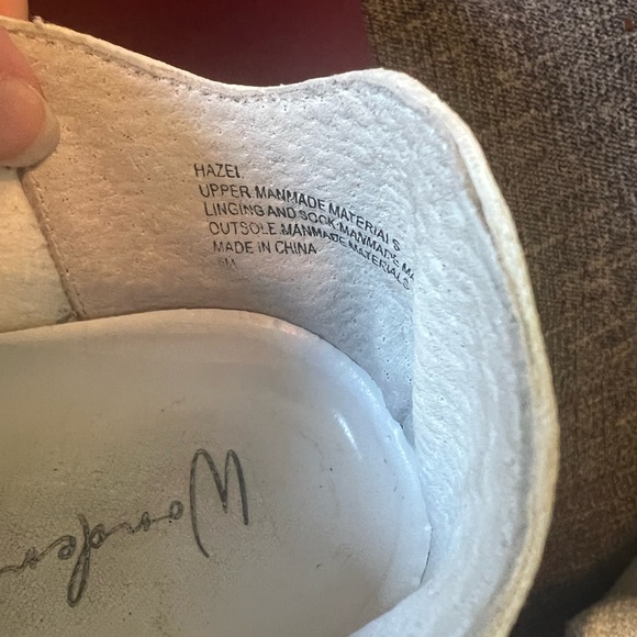 Super cute faux leather ked-like white sneakers! - Picture 7 of 7